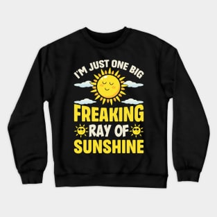 I'm Just One Big Freaking Ray Of Sunshine Crewneck Sweatshirt